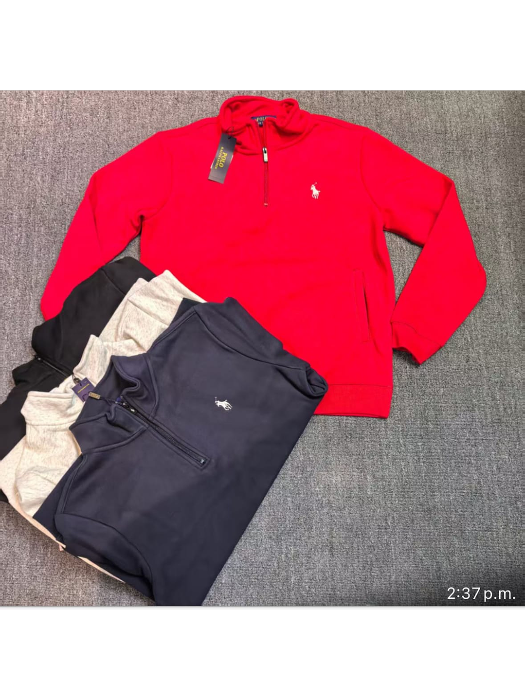 BUZO SIN CAPOTA POLO RL EN DISTINTOS COLORES  1