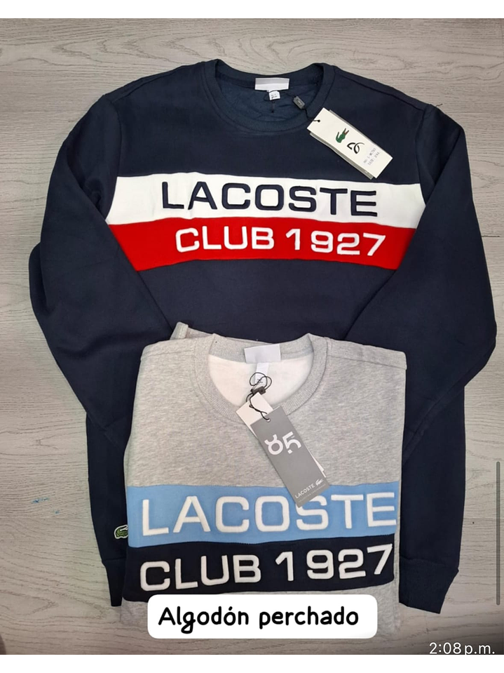 BUZO LACOSTE CLUB 1927 EN DISTINTOS COLORES 1