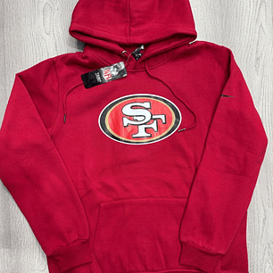BUZO NFL CON LOGO DE SAN FRANCISCO ROJO 