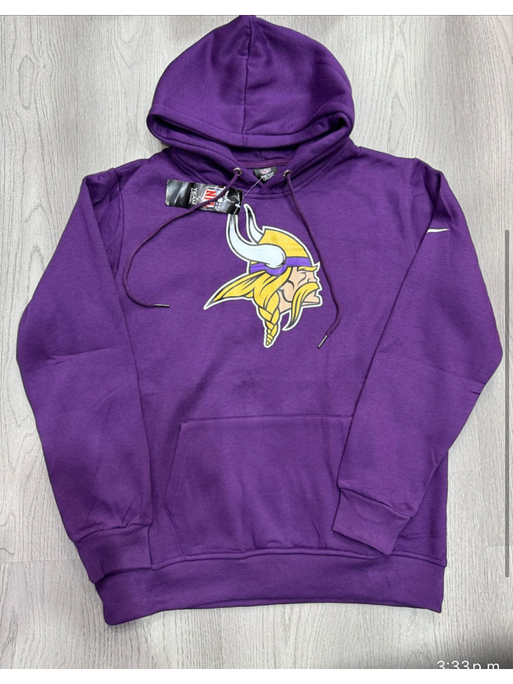 BUZO NFL CON LOGO DE MINNESOTA VIKINGS MORADO 1