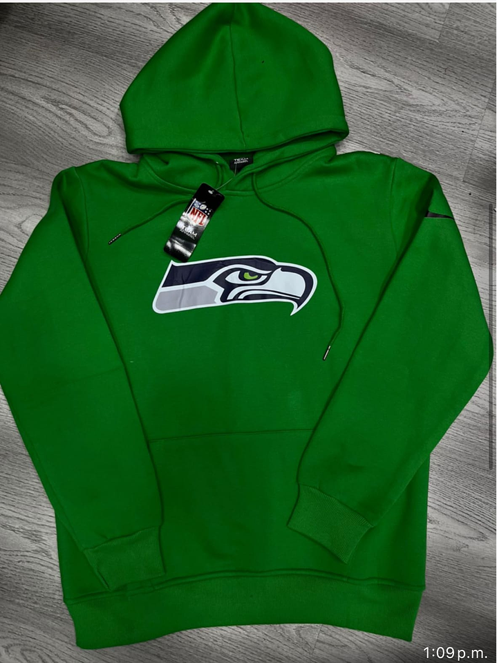 BUZO NFL CON LOGO DE SEATTLE SEAHAWKS VERDE 1