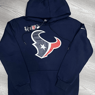 BUZO NFL CON LOGO DE HOUSTON TEXANS AZUL OSCURO 