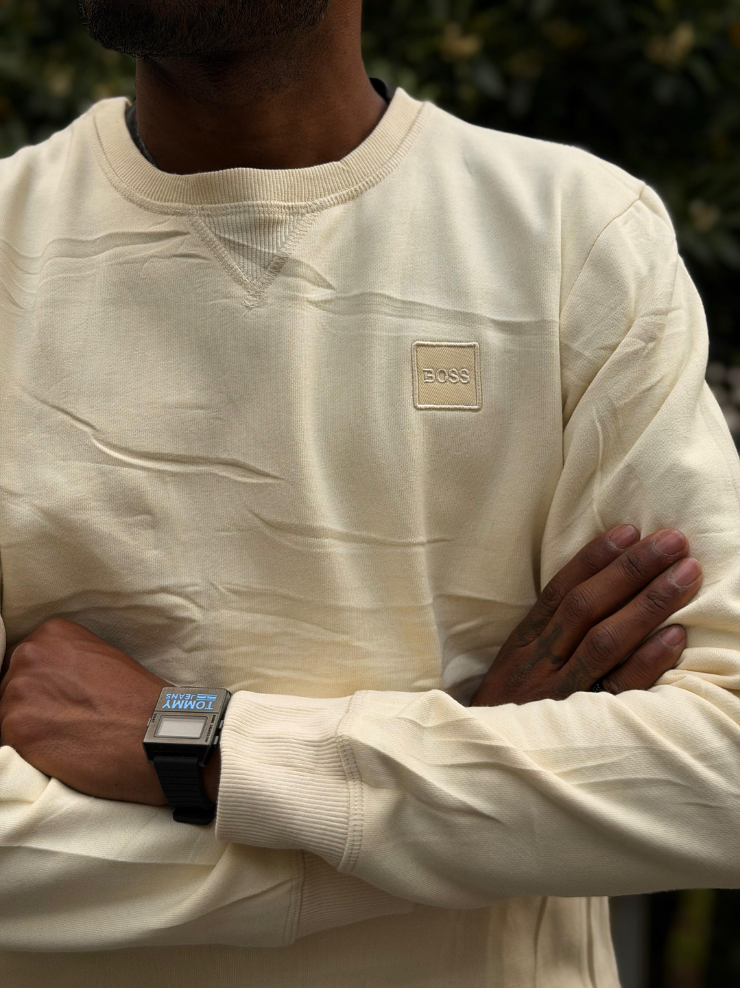 SUDADERA HUGO BOSS BLANCA 1