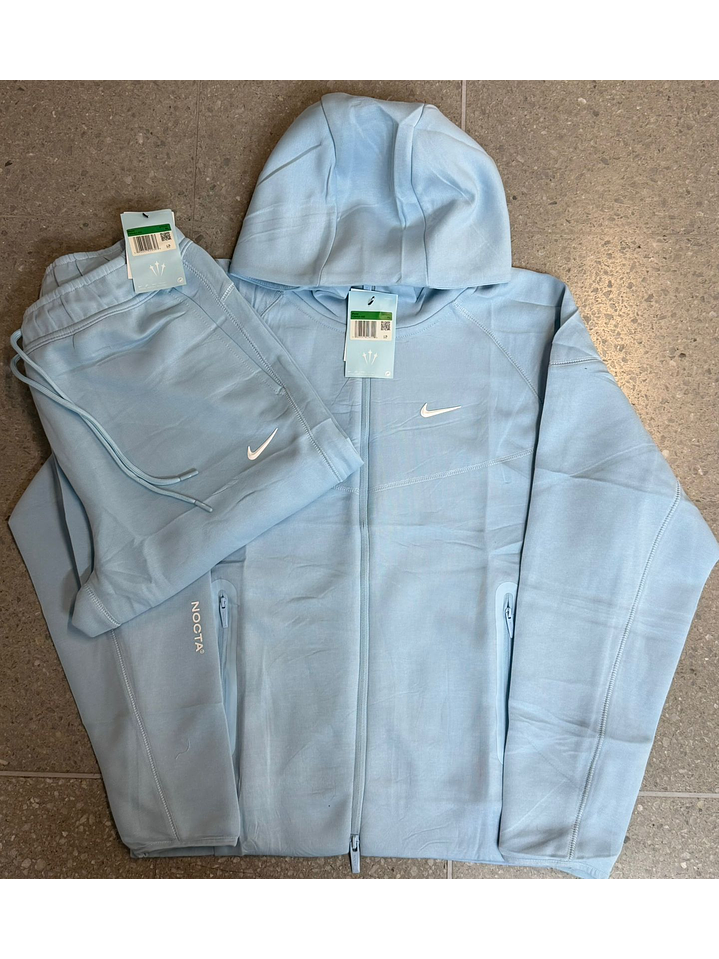 SUDADERA NIKE AZUL Y GRIS 1