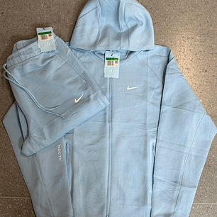 SUDADERA NIKE AZUL Y GRIS