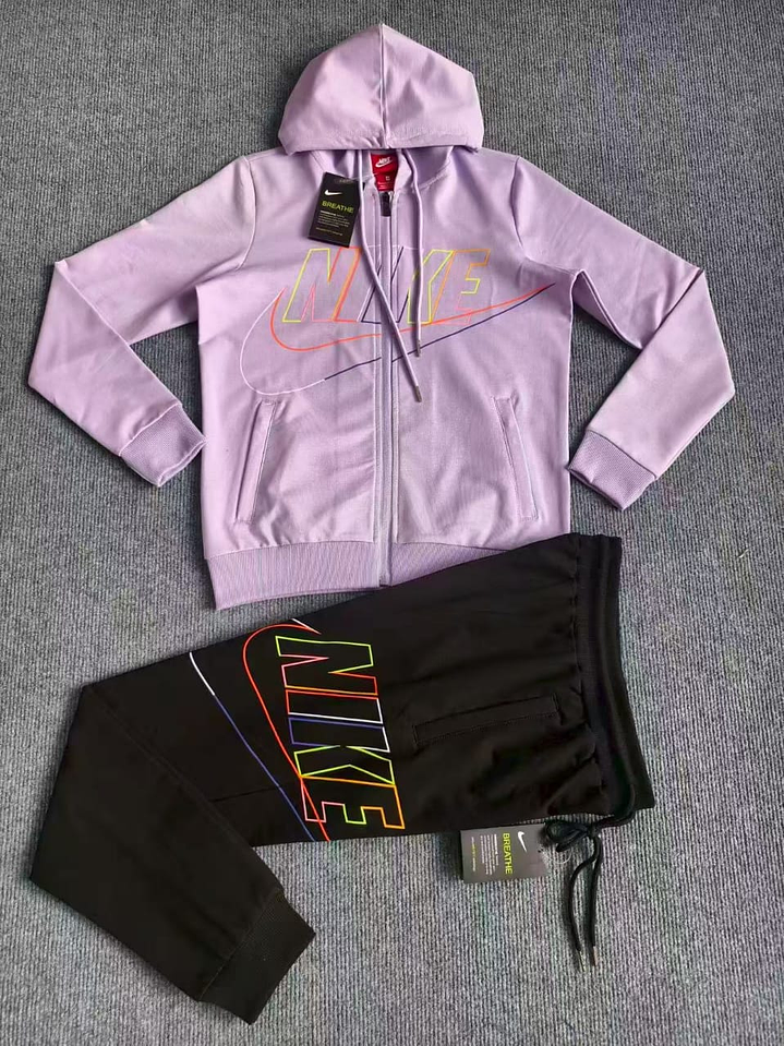 SUDADERA DEPORTIVA NIKE ROSA Y NEGRO 1