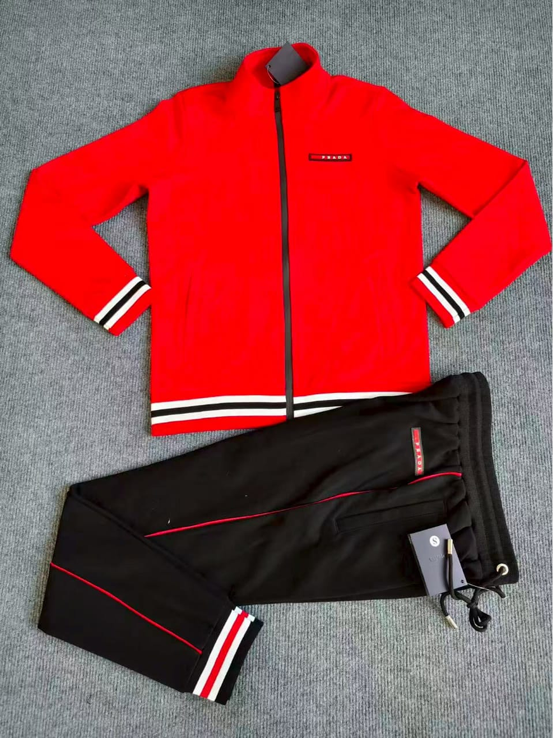 SUDADERA PHILIP PLEIN ROJO Y NEGRO 1