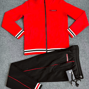 SUDADERA PHILIP PLEIN ROJO Y NEGRO