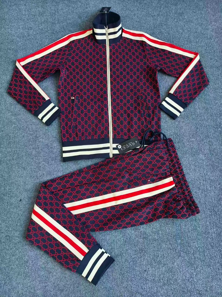 SUDADERA DEPORTIVA GUCCI BLANCA Y AZUL  1