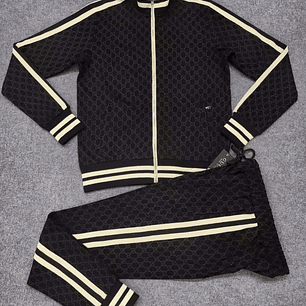 SUDADERA DEPORTIVA GUCCI NEGRA Y AMARILLA