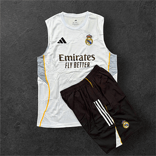 CONJUNTO MUSCULOSA REAL MADRID DIFERENTES COLORES