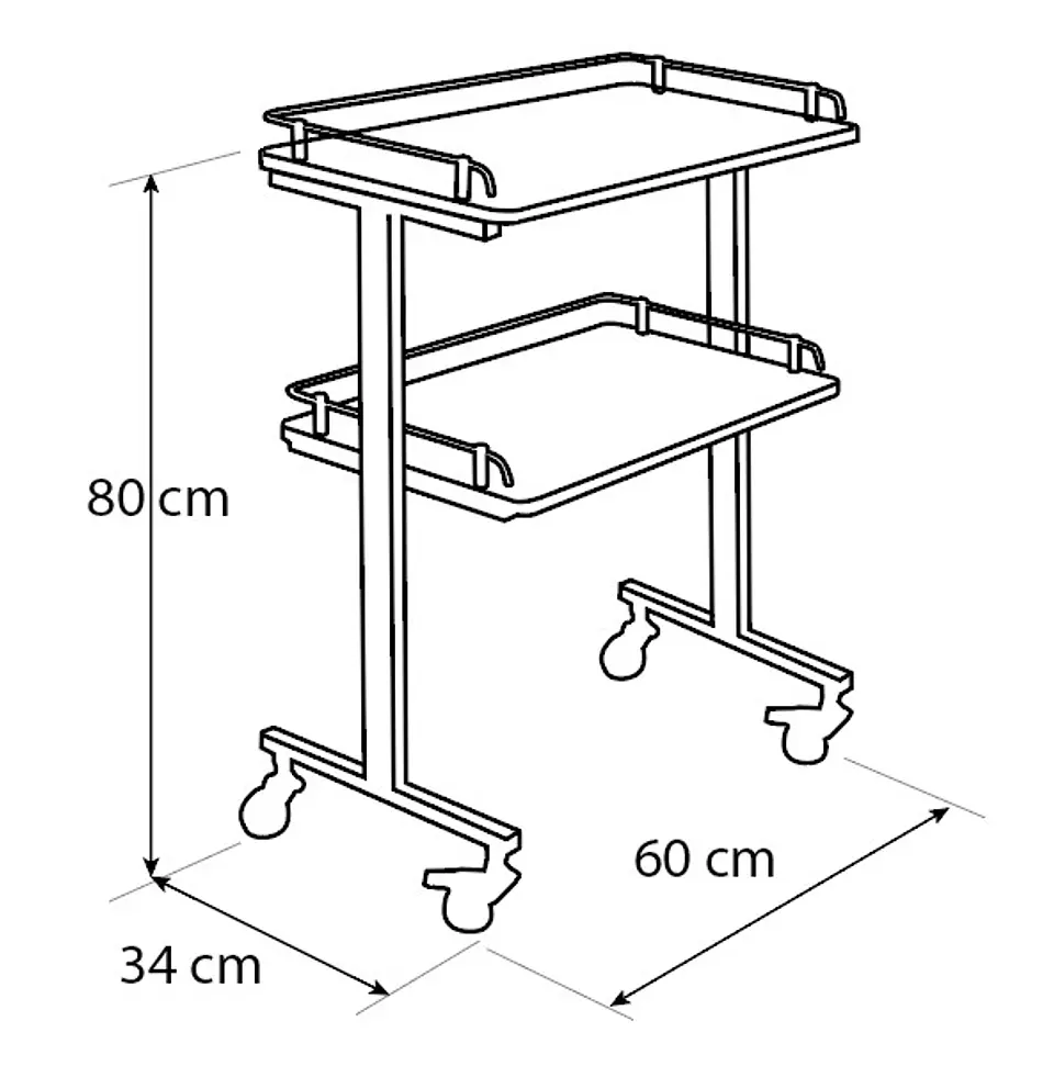 MESA PORTADORA 2 CUBIERTAS 60 X 34 2