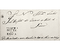 1835 Portugal Carta Pré-Filatélica PTB-S1 «SEGURA / PONTE DA BARCA» Azul