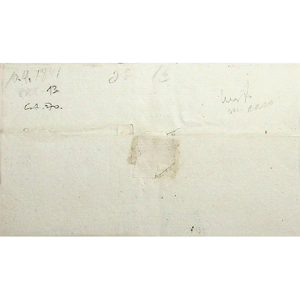 1841 Portugal Carta Pré-filatélica PRT 10 «PORTO» Azul