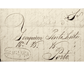1839 Portugal Carta Pré-filatélica BGC 3 «BRAGANÇA» Azul
