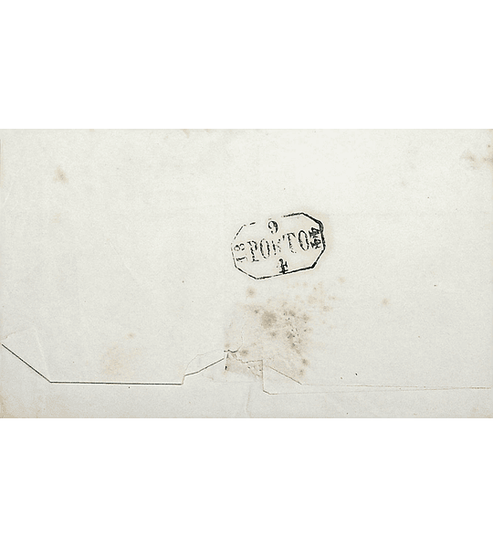 1844 Portugal Carta Pré-filatélica LSB 13 «LISBOA» Azul