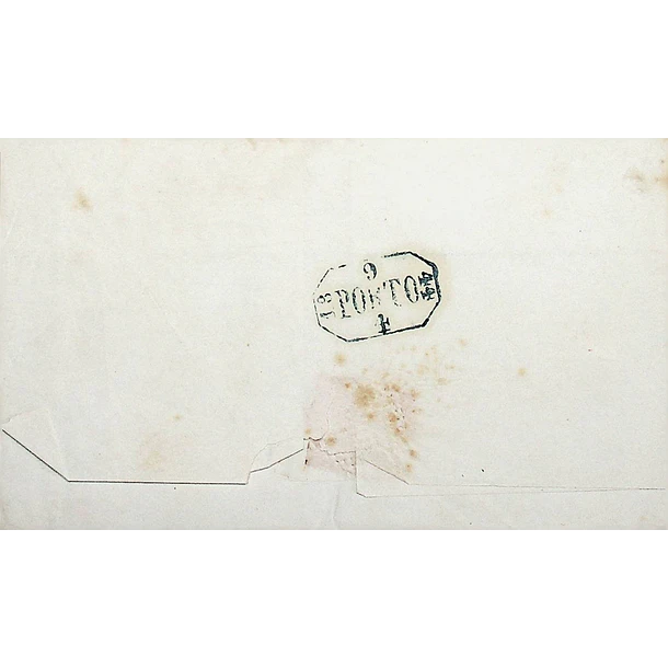 1844 Portugal Carta Pré-filatélica LSB 13 «LISBOA» Azul