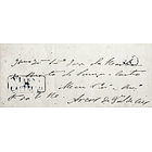 1850(?) Portugal Carta Pré-filatélica VCT 10 «VIANA DO CASTELLO» Azul 1