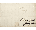 1850 Portugal Carta Pré-filatélica VCD 4 «Vª DO CONDE» Azul