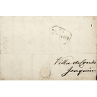1850 Portugal Carta Pré-filatélica VCD 4 «Vª DO CONDE» Azul 2