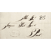 1850 Portugal Carta Pré-filatélica VRL 5 «Vª REAL» Azul