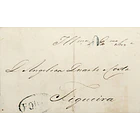 1842 Portugal Carta Pré-filatélica PRT 10 «PORTO» Azul 1
