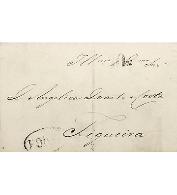1842 Portugal Carta Pré-filatélica PRT 10 «PORTO» Azul