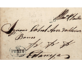 1844 Portugal Carta Pré-filatélica PRT 17 «PORTO» Azul