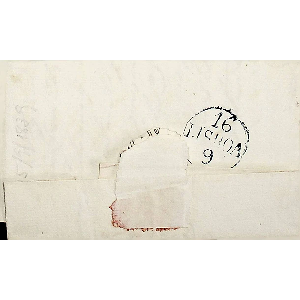 1839 Portugal Carta Pré-filatélica AZB 1 «AZAMBUJA» Sépia