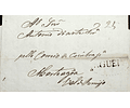 1847 Portugal Carta Pré-filatélica AGD 3 «ÁGUEDA» Sépia Preto