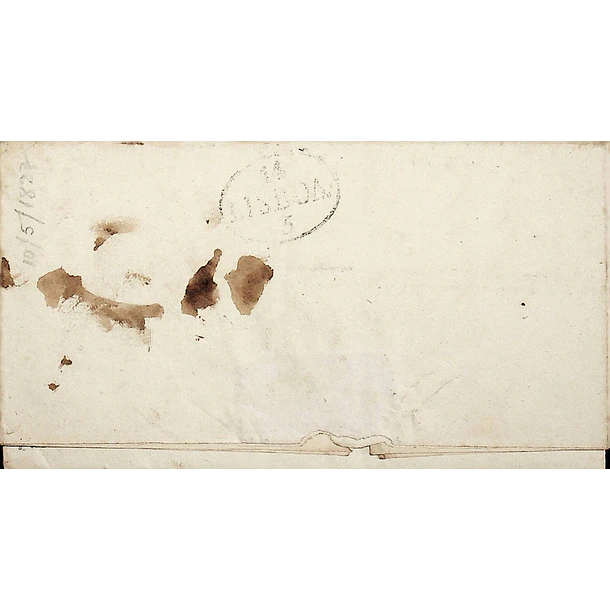 1827 Portugal Carta Pré-filatélica AZB 1 «AZAMBUJA» Sépia