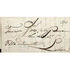 1835 Portugal Carta Pré-filatélica CND 1 «CONDEIXA» Azul 1