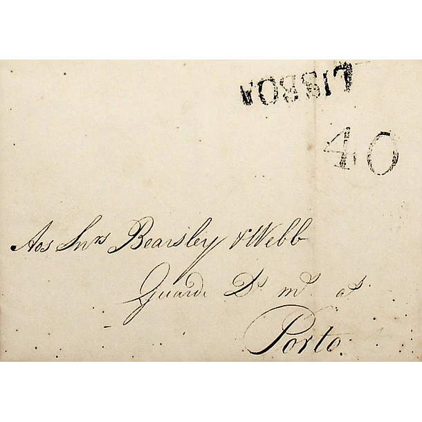 1802 Portugal Carta Pré-filatélica LSB 1a «LISBOA» Preto