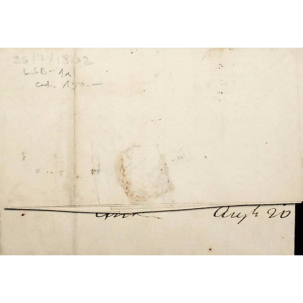 1802 Portugal Carta Pré-filatélica LSB 1a «LISBOA» Preto
