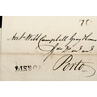 1812 Portugal Carta Pré-filatélica LSB 1a «LISBOA» Preto 1
