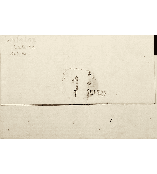 1812 Portugal Carta Pré-filatélica LSB 1a «LISBOA» Preto