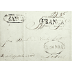 1850 Portugal Carta Pré-Filatélica CBR-PP 1 Coimbra «FRANCA» Preto