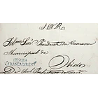 1835 Portugal Carta Pré-Filatélica Vila Franca de Xira VFX-S 2 «SEGURA Vª FRANCA DA REST.ª» Azul 1