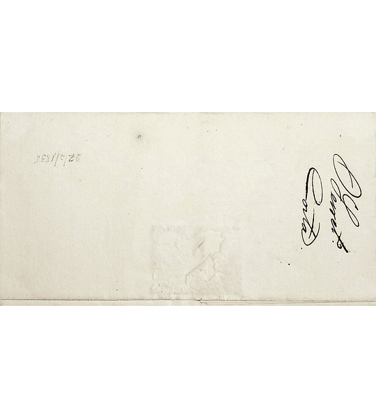1835 Portugal Carta Pré-Filatélica Vila Franca de Xira VFX-S 2 «SEGURA Vª FRANCA DA REST.ª» Azul