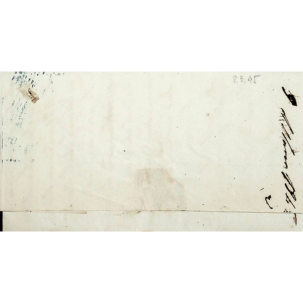 1845 Portugal Carta Pré-Filatélica CBR-S 2 «SEGURO COIMBRA» Preto + LSB 19 «LISBOA»