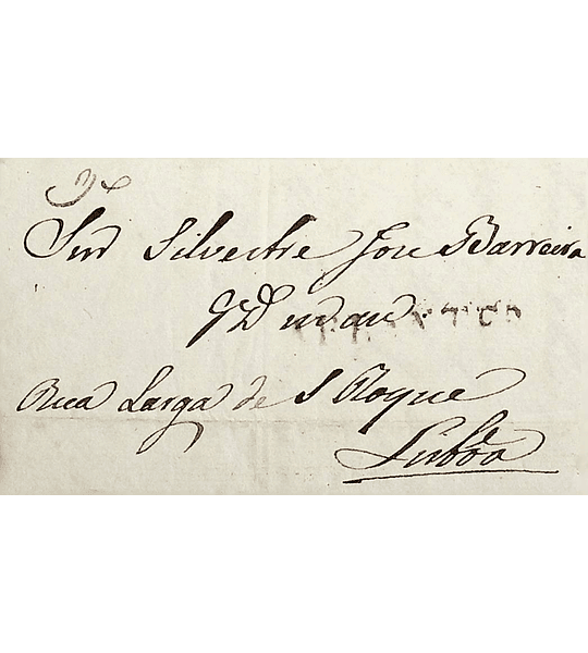 1832 Portugal Carta Pré-Filatélica ABT 2 «ABRANTES» Vermelho