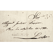 1845 Portugal Carta Pré-Filatélica ABT 2 «ABRANTES» Preto