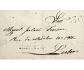 1845 Portugal Carta Pré-Filatélica ABT 2 «ABRANTES» Preto