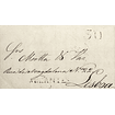 1845 Portugal Carta Pré-Filatélica ABT 2 «ABRANTES» Azul
