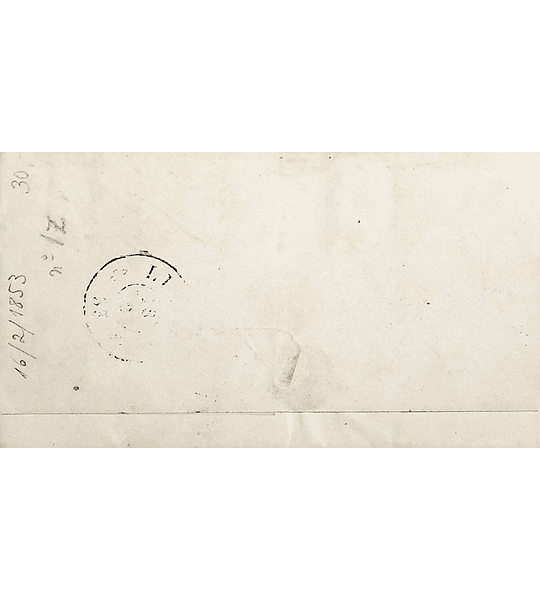 1845 Portugal Carta Pré-Filatélica ABT 2 «ABRANTES» Azul