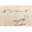 1834 Portugal Carta Pré-Filatélica ABT 2 «ABRANTES» Sépia
