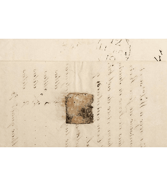 1834 Portugal Carta Pré-Filatélica ABT 2 «ABRANTES» Sépia