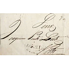 1846 Portugal Carta Pré-Filatélica AGD 3 «AGUEDA» Sépia 1