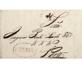 1842 Portugal Carta Pré-Filatélica AGD 3 «AGUEDA» Sépia