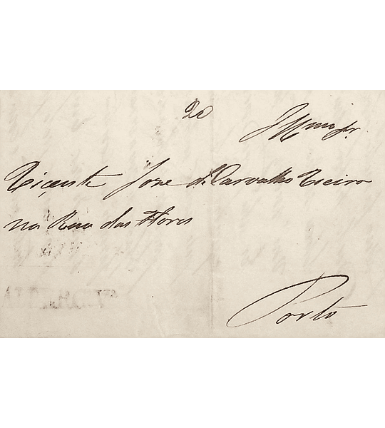 1853 Portugal Carta Pré-Filatélica Albergaria -a-Velha ALB 2 «ALBERGªVª» Preto